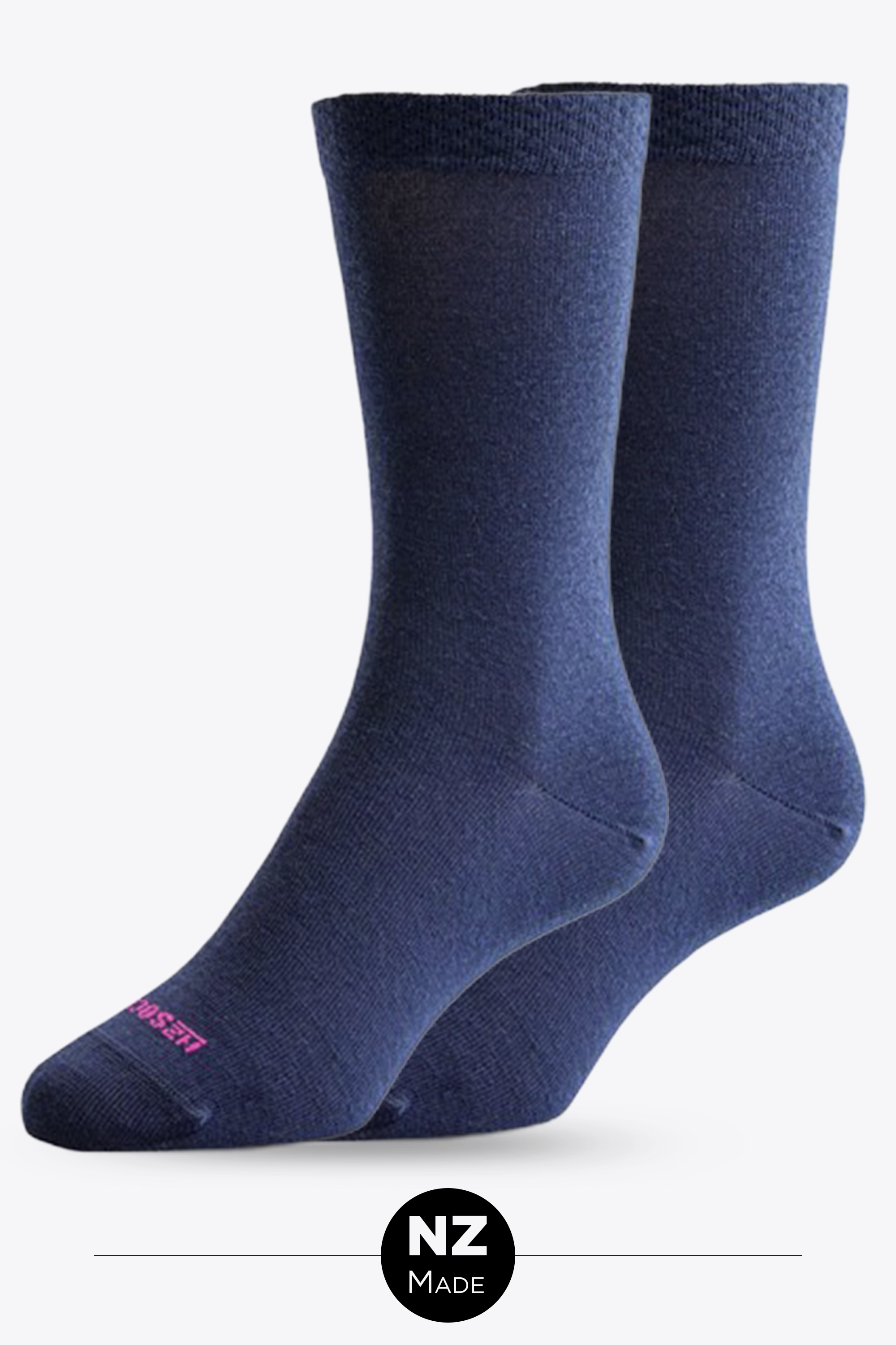 Womens Merino Comfort Top Crew 2Pk - navy